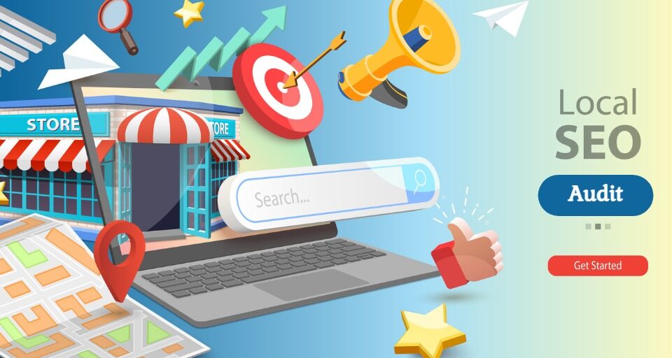 A graphical illustration of local SEO audit to boost local organic traffic (2)